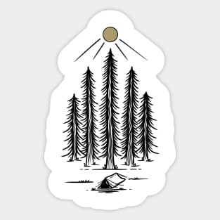 Camp Away Sticker